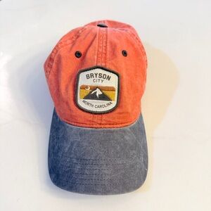 Bryson City North Carolina Two-Tone Cap - Orange & Gray
